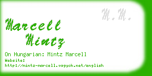 marcell mintz business card